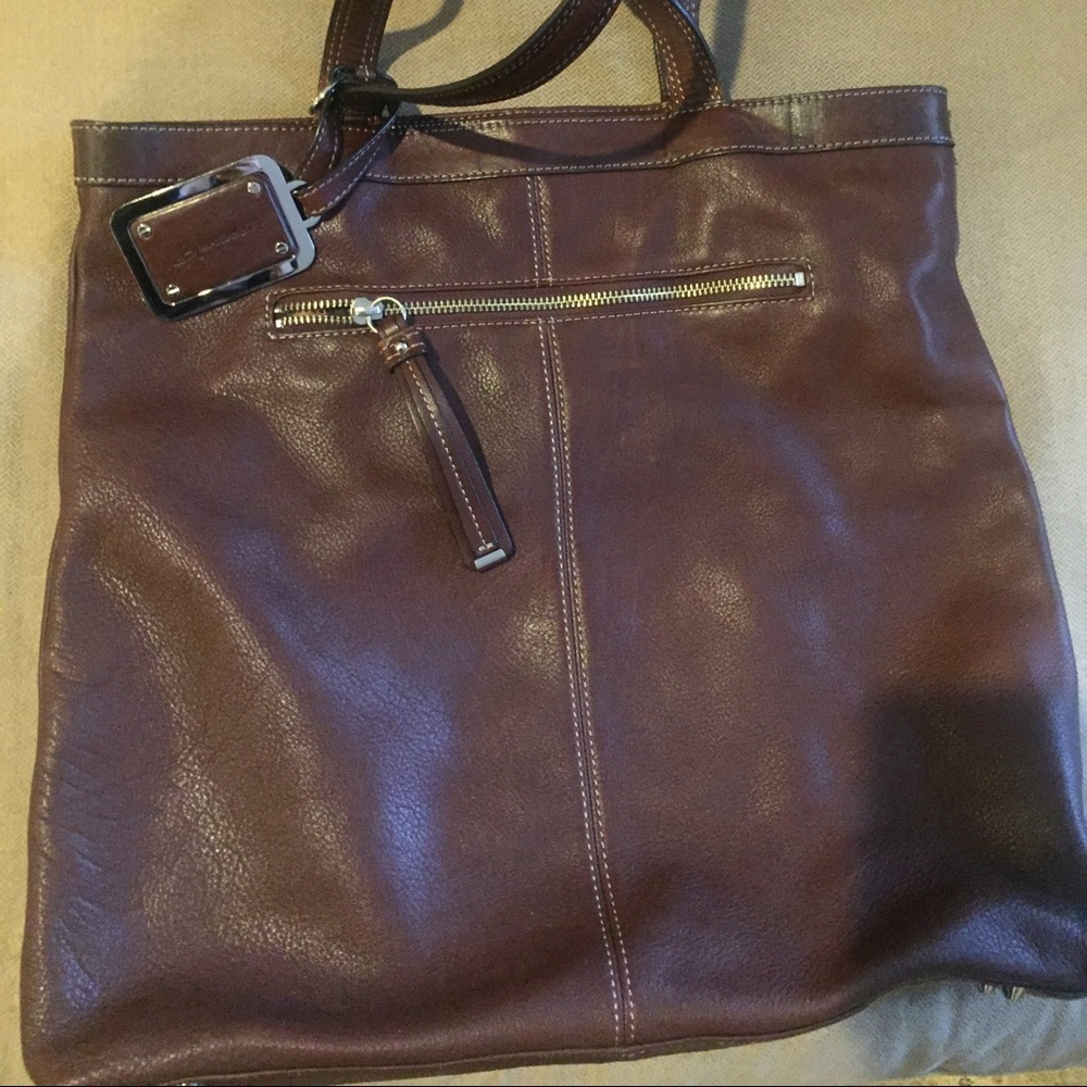Makosky Brown Leather Tote